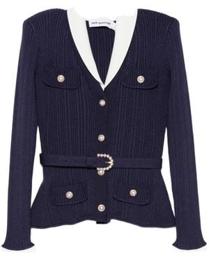 Self-Portrait Cardigans - Azul