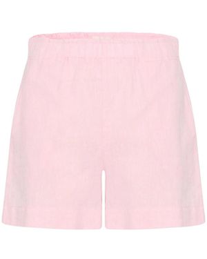 Part Two Korte Broeken ,Roze ,Katoen Roze Nectar Chambray Shorts