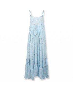 Fiorucci Maxi Abito - Blau