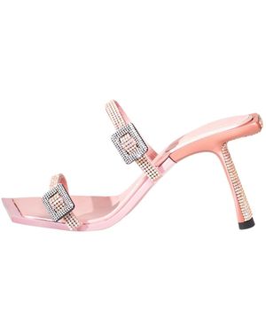 Benedetta Bruzziches Heeled Mules - Rosa