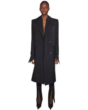 Mugler Cappotto classico nero monopetto