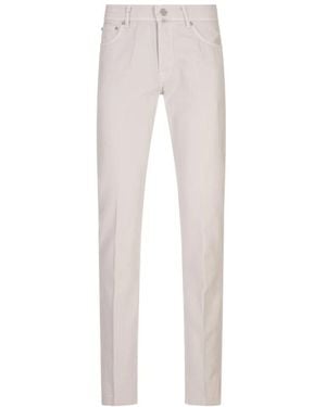 Kiton Slim-Fit Jeans - White