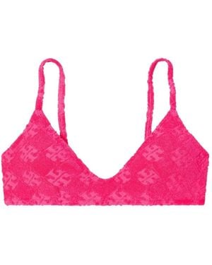 Tory Burch Fuchsia Meer Kleidung Mit Logomuster - Pink