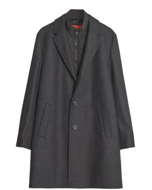 HUGO Single-Breasted Coats - Grey