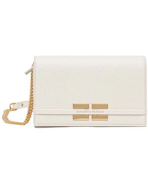 Elisabetta Franchi Cross Body Bags - Natural