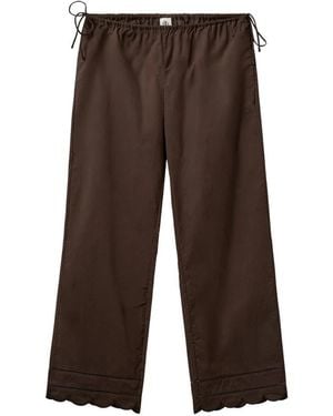 THE GARMENT Wide Trousers - Brown