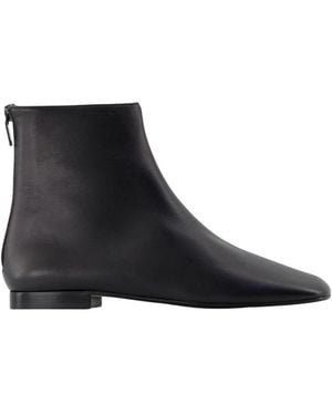TOTEME Contour Nappa Laarzen - Zwart