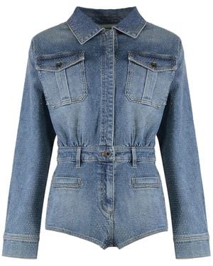Self-Portrait Playsuits - Azul