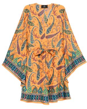 Etro Mini Blouson Jurk - Oranje