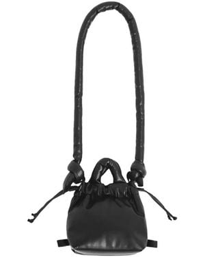 ölend Kompakte Vegane Ledertasche Schwarz