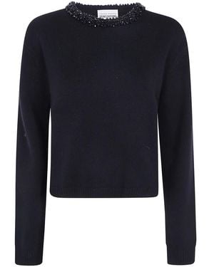 Semicouture Round-Neck Strickwaren - Blau