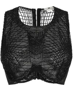 Elisabetta Franchi Sleeveless Tops - Black