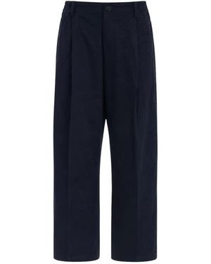Studio Nicholson Broeken ,Blauw ,Wide Broeken