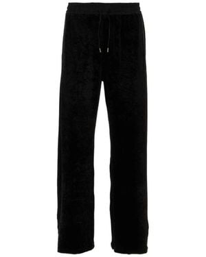 Saint Laurent Broeken ,Zwart ,Velour Lounge Pants
