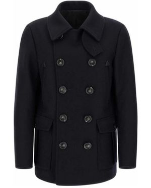 DSquared² Double-Breasted Coats - Azul