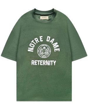 RETERNITY Tops ,Groen ,Polyester Notre Dame Mesh T-Shirt