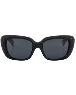 Saint Laurent Accessoires ,Zwart ,Nylon Square Zonnebrillen