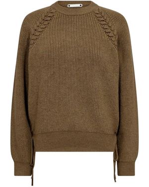 co'couture Round-Neck Knitwear - Vert