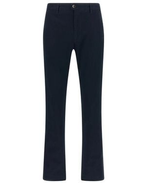 Incotex Broeken ,Blauw ,Katoen Rechte Broek