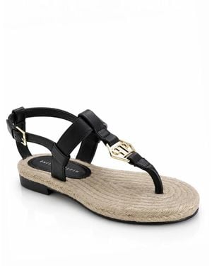 Philipp Plein Flat Sandals - Negro