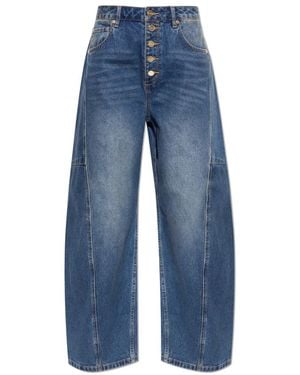 AllSaints Carter Button Jeans - Blauw
