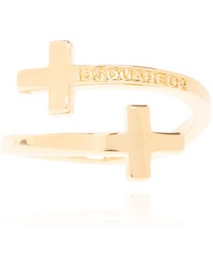 DSquared² Accessoires ,Geel ,Messing Ring - Metallic