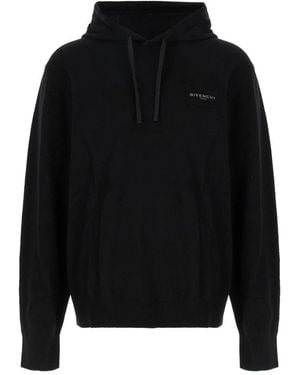 Givenchy Paris Signature Geborduurde Hoodie - Zwart