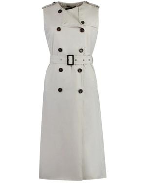 Moorer Double-Breasted Coats - Grijs