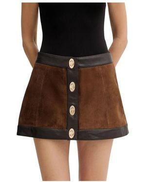 retroféte Short Skirts - Marron