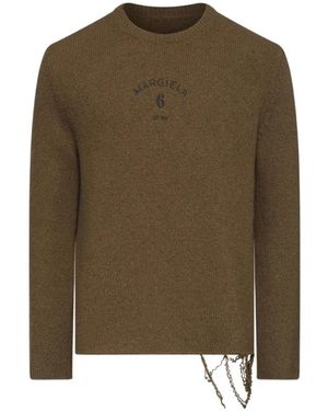 MM6 by Maison Margiela Round-Neck Knitwear - Green