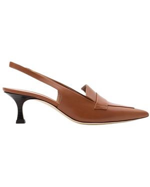 Parallèle Schoenen ,Bruin ,Leer Eliott Slingback