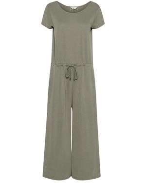 Part Two Jumpsuits & Playsuits ,Groen ,Vetiver Jumpsuit Met Korte Mouwen
