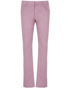Jacob Cohen Straight Trousers - Morado