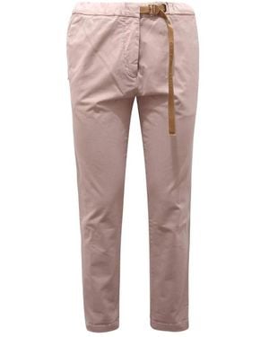White Sand Straight Trousers - Pink