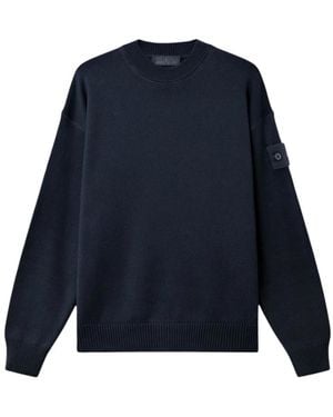 Stone Island Round-Neck Knitwear - Blu