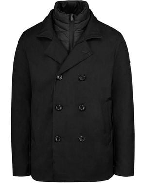 Bomboogie Double-Breasted Coats - Negro