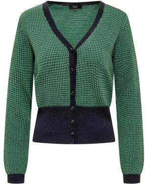 Fay Langärmliger Cardigan - Grün