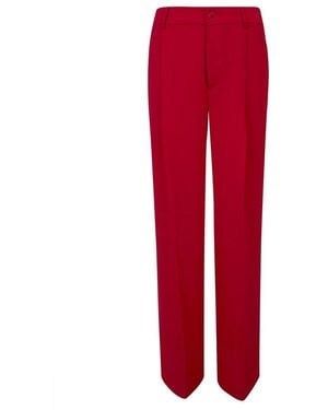 Ralph Lauren Straight Trousers - Red