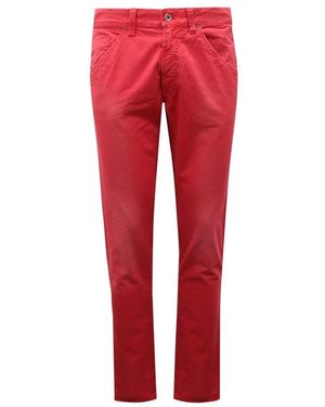 Mason's Slim-Fit Trousers - Red
