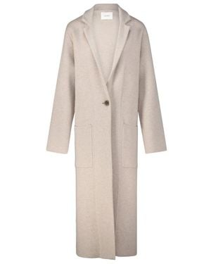 Lisa Yang Single-Breasted Coats - Natural
