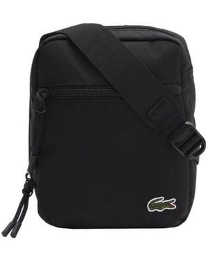 Lacoste Neocroc Reißverschluss Schultertasche - Schwarz