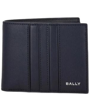 Bally Leren Portemonnee - Blauw