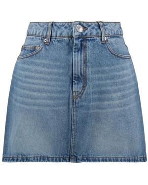 Ami Paris Denim Skirts - Blue