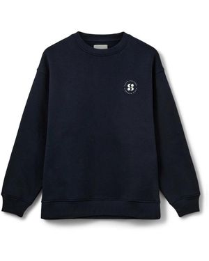 Sofie Schnoor Hoodies & Sweatvesten ,Blauw ,Katoen Parisw Sweatshirt