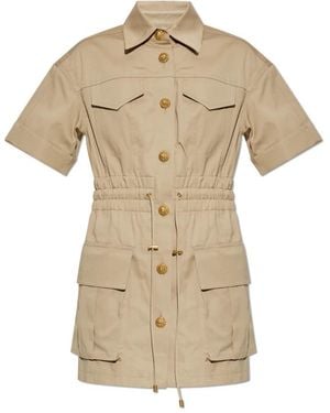 Balmain Shirt Dresses - Natural