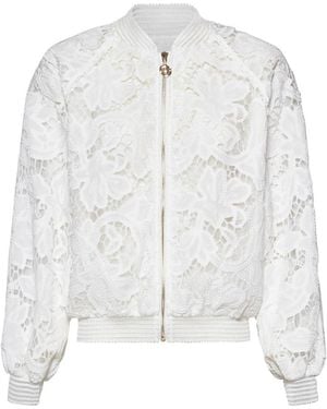 Silvian Heach Bomber Jackets - White