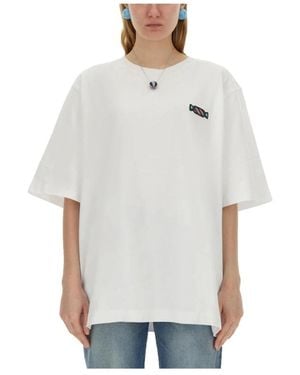 Fiorucci Graphic Baumwoll-T-Shirt - Grau