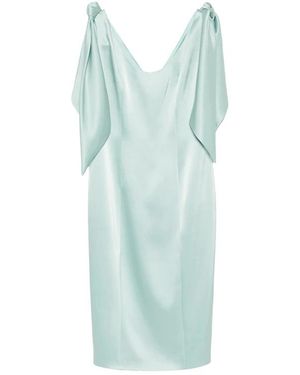 Fely Campo Kleedjes ,Blauw ,Gedrapeerde Midi-Jurk