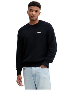 Guess Round-Neck Knitwear - Black