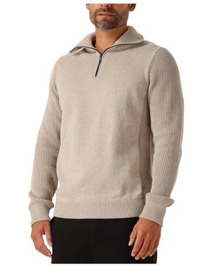 Saint Steve Benjamin Half Zip Pullover - Natur